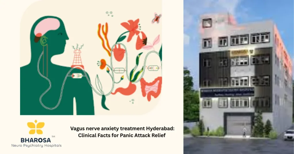 vagus nerve anxiety treatment Hyderabad: psychiatrist guiding deep breathing session in Hyderabad hospital