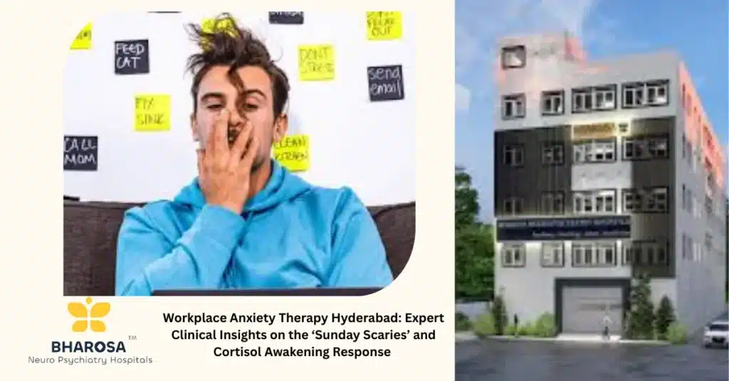 Workplace Anxiety Therapy Hyderabad patient experiencing Sunday Scaries at home in Hyderabad