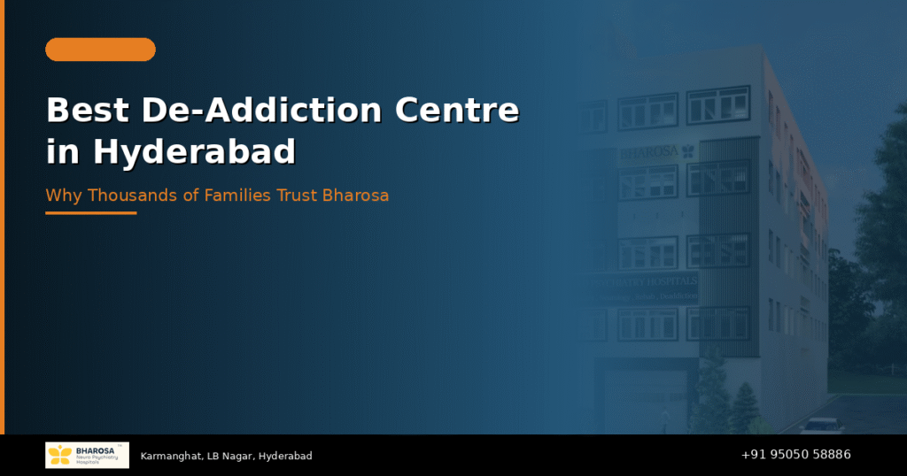 Best de-addiction centre in Hyderabad – Bharosa Neuro Psychiatry Hospital facility in Karmanghat LB Nagar