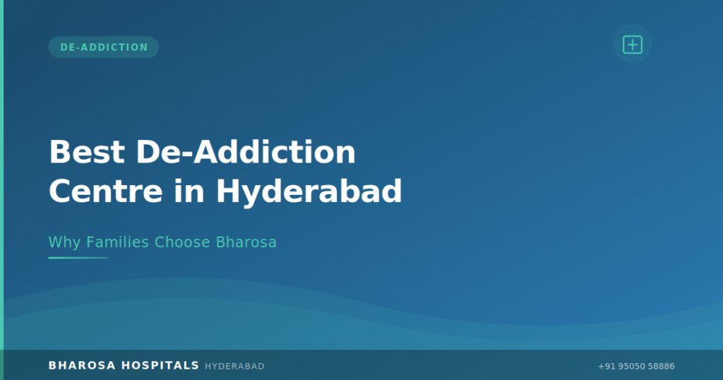 Best de-addiction centre in Hyderabad – Bharosa Neuro Psychiatry Hospital building and facility