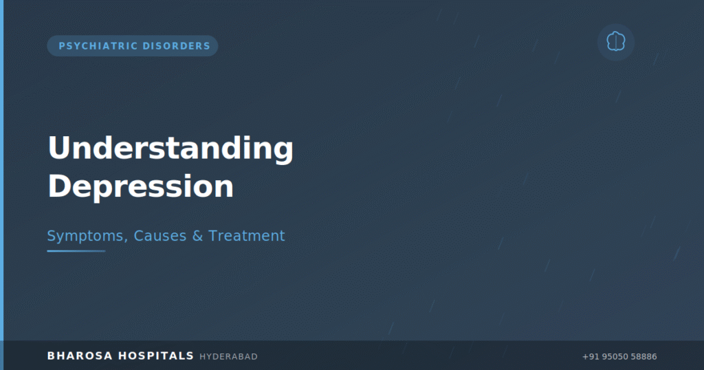 Depression Treatment in Hyderabad: Understanding Symptoms, Causes, and Effective Solutions 3 Depression treatment in Hyderabad – expert psychiatric care at Bharosa Neuro Psychiatry Hospital
