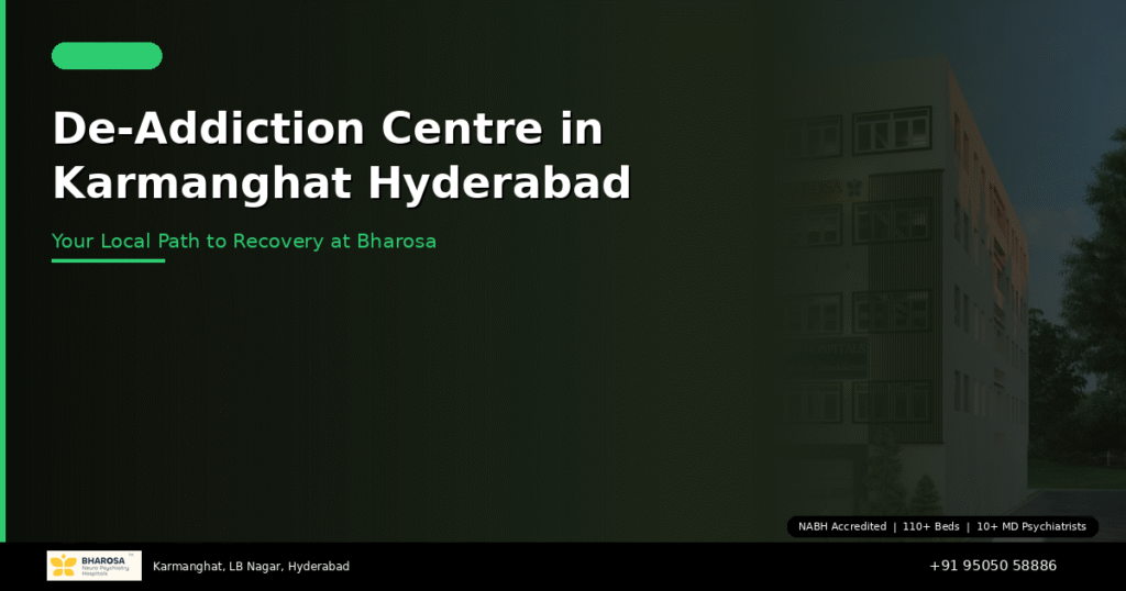 De-Addiction Centre in Karmanghat Hyderabad: Bharosa — Your Local Path to Recovery 4 De-addiction centre in Karmanghat Hyderabad – Bharosa Neuro Psychiatry Hospital