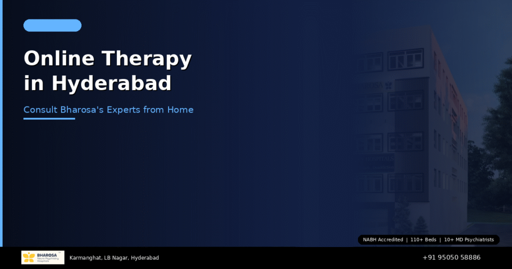 Online Therapy in Hyderabad: Consult Bharosa’s Experts from the Comfort of Home 1 Online therapy in Hyderabad – consult Bharosa Hospitals experts from home via the Bharosa App