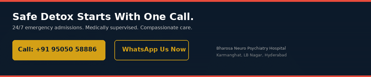 book detox admission hyderabad 24/7 emergency