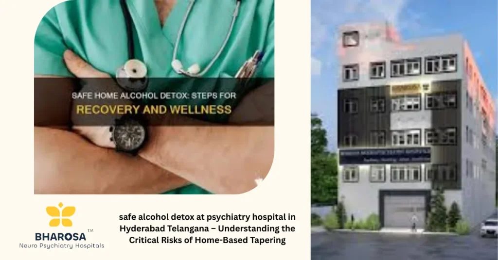 Multidisciplinary care team providing safe alcohol detox at psychiatry hospital in Hyderabad Telangana.