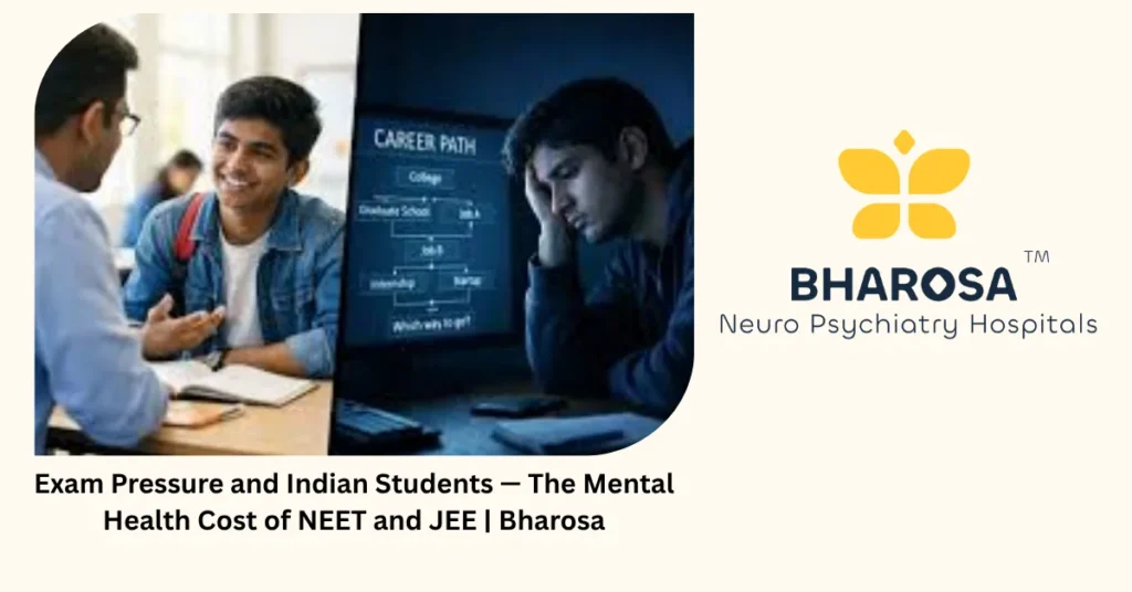 Exam pressure and Indian students — the mental health cost of NEET and JEE — Bharosa Hyderabad