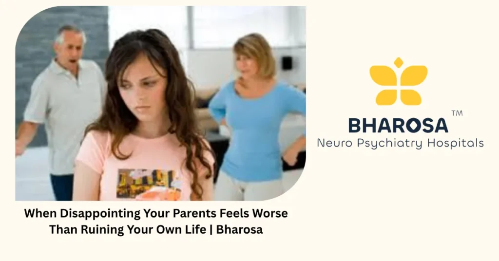 When disappointing your parents feels worse than ruining your own life — Bharosa Hyderabad