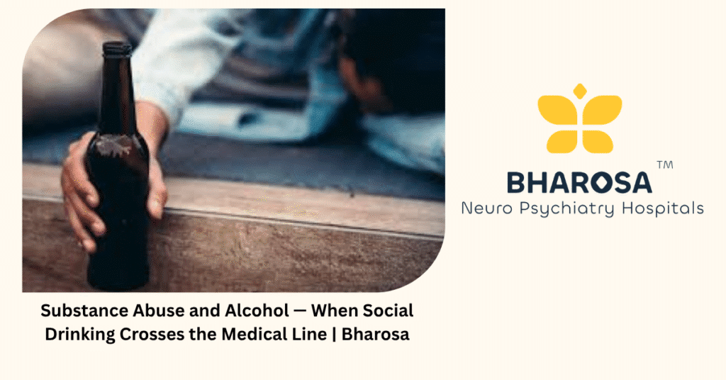 Substance abuse and alcohol — 5 signs social drinking has crossed the medical line — Bharosa Hyderabad