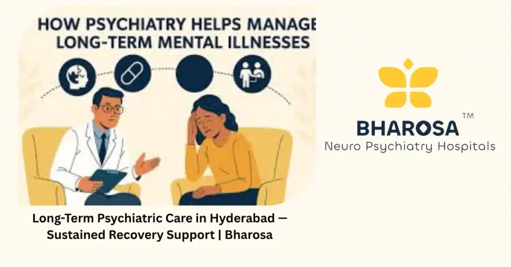 Long-term psychiatric care in Hyderabad — sustained recovery support — Bharosa