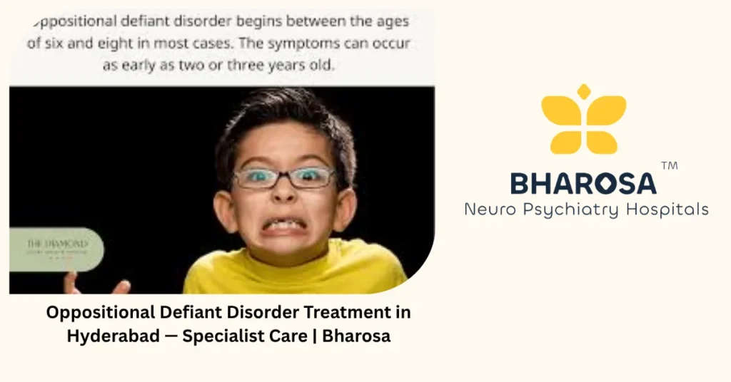 Oppositional Defiant Disorder Treatment in Hyderabad — Specialist Care | Bharosa 3 Oppositional defiant disorder treatment in Hyderabad — specialist care — Bharosa