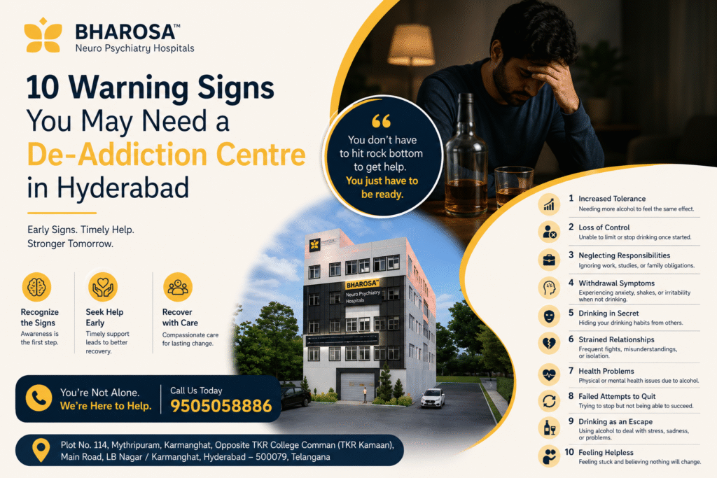 10 Warning Signs You May Need a De-Addiction Centre in Hyderabad 5 10 Warning Signs You May Need a De-Addiction Centre in Hyderabad