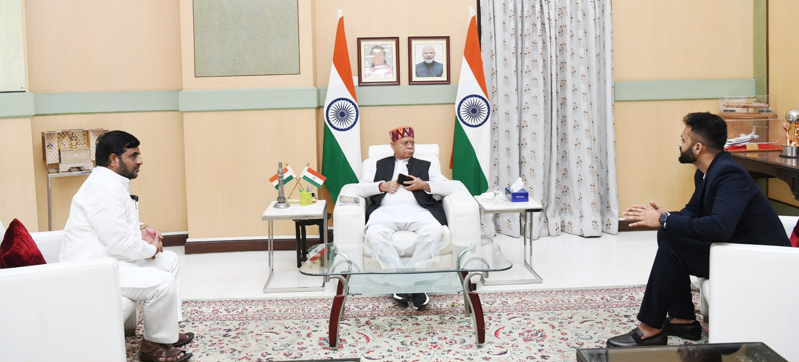 Discussion on mental health awareness, addiction recovery, and healthcare initiatives with the Hon'ble Governor.