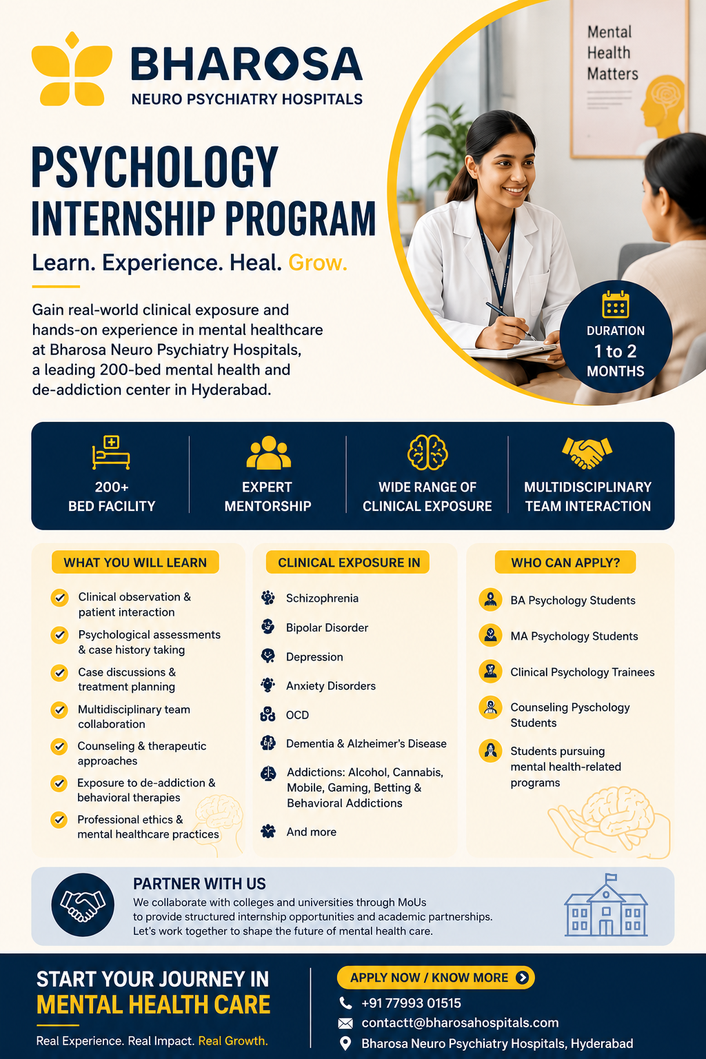 Psychology Internship Program – Bharosa Neuro Psychiatry Hospitals Psychology Internship Program – Bharosa Neuro Psychiatry Hospitals