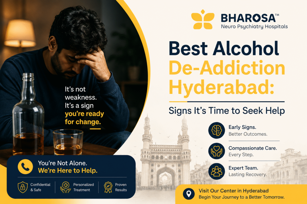 Best Alcohol De-Addiction Hyderabad: Signs It’s Time to Seek Help 3 Best Alcohol De-Addiction Hyderabad