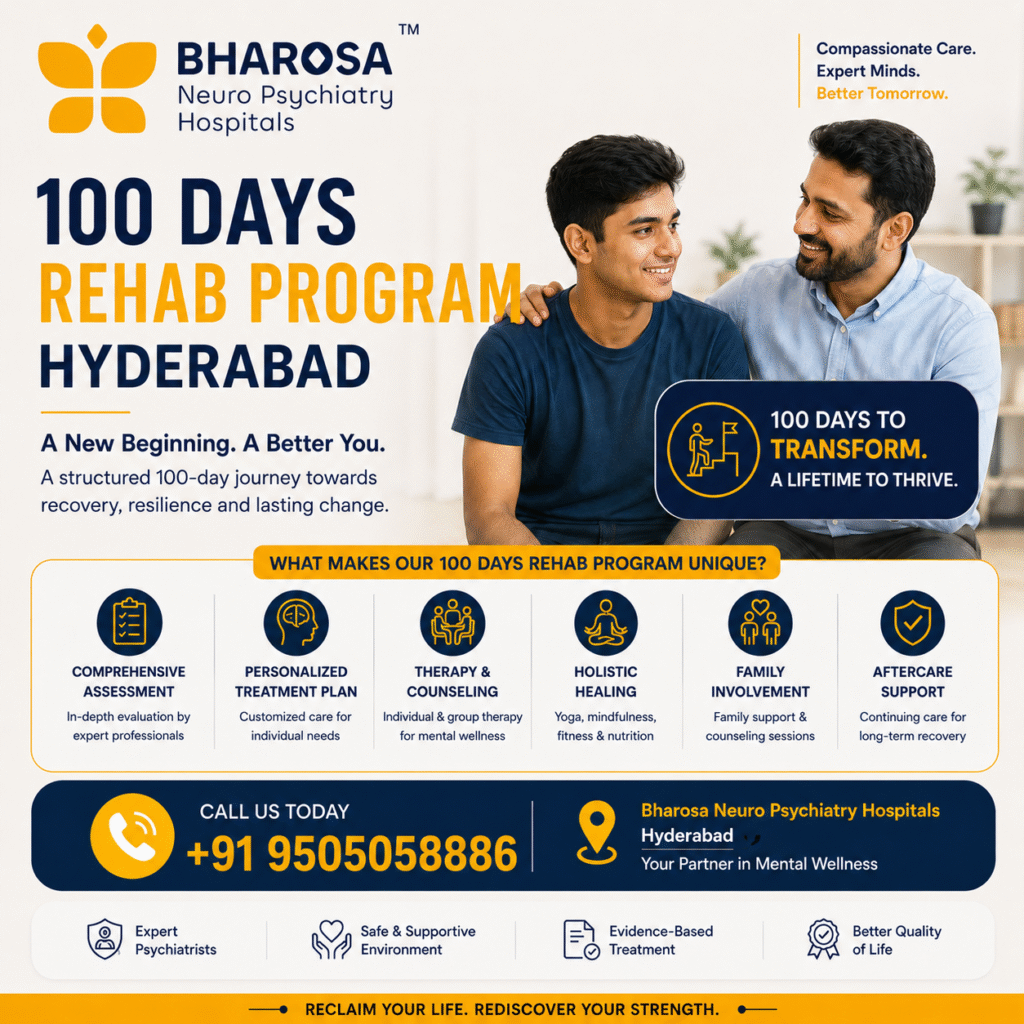 From Addiction to Recovery: The Power of a 100 Day Rehab Program Hyderabad 3 100 Days Rehab Program Hyderabad