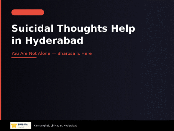 Suicidal thoughts help in Hyderabad – 24/7 crisis support at Bharosa Neuro Psychiatry Hospital